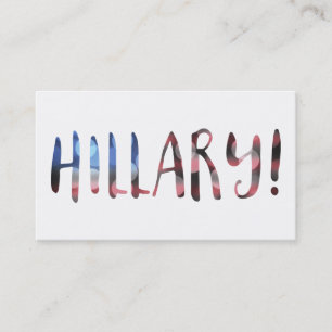 Carte De Visite Hillary Clinton bokeh