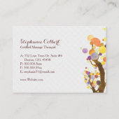 Carte De Visite Hip Bois Arbres texturés (Dos)