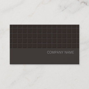 Carte De Visite Hip Carré moderne Motif noir