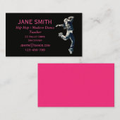 Carte De Visite Hip hop de danse moderne professeur studio de dans (Devant / Derrière)