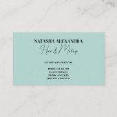 Carte De Visite Hippie les années 70 Marbre Bleu Liquide Swirl Boh (Dos)