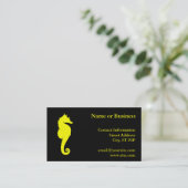 Carte De Visite Hippocampe jaune (Debout devant)