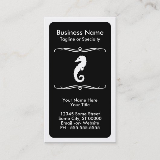 Carte De Visite hippocampe mod (Devant)