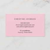 Carte De Visite hippocampe rose gold rose (Dos)