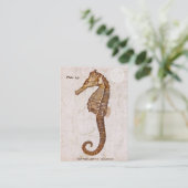 Carte De Visite Hippocampe vintage - hippocampes antiques (Debout devant)
