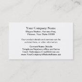 Carte de visite hippomobile de chariot (Dos)