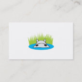 Carte De Visite hippopotame se cachant dans l'eau (Dos)
