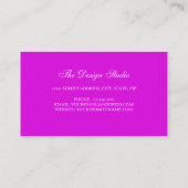 Carte De Visite Hipster Elephant Nebula Space. (Dos)