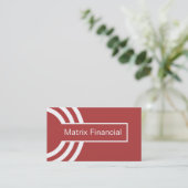 Carte de visite Hipster urbain, Rouge (Debout devant)