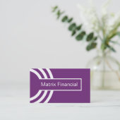 Carte de visite Hipster urbain, violet (Debout devant)