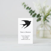 Carte De Visite Hirondelle à la grange (Debout devant)