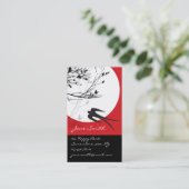 Carte De Visite Hirondelles d'Oriental dans l'Asiatique chic (Debout devant)