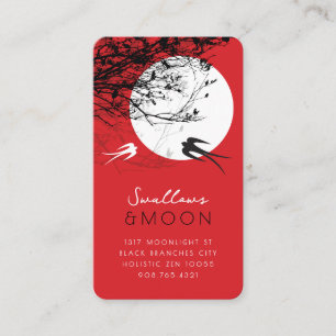 Carte De Visite Hirondelles d'Oriental dans l'Asiatique chic