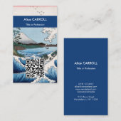 Carte De Visite Hiroshige - Mer au large de Satta, Suruga - QR Cod (Devant / Derrière)