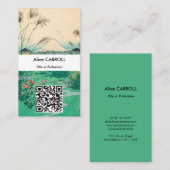 Carte De Visite Hiroshige - Plaine d'Otsuki dans la province de Ka (Devant / Derrière)