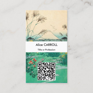 Carte De Visite Hiroshige - Plaine d'Otsuki dans la province de Ka