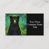 Carte De Visite Histoire amusante Petit ours noir (Devant)