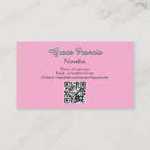 Carte De Visite Histoire Charm rose écrivain romancier (Dos)