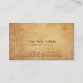 Carte De Visite Historique Antique Look Design Inspiration créativ (Dos)