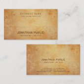 Carte De Visite Historique Antique Look Design Inspiration créativ (Devant / Derrière)