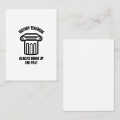 Carte De Visite History teachers always bring up the past (Devant / Derrière)