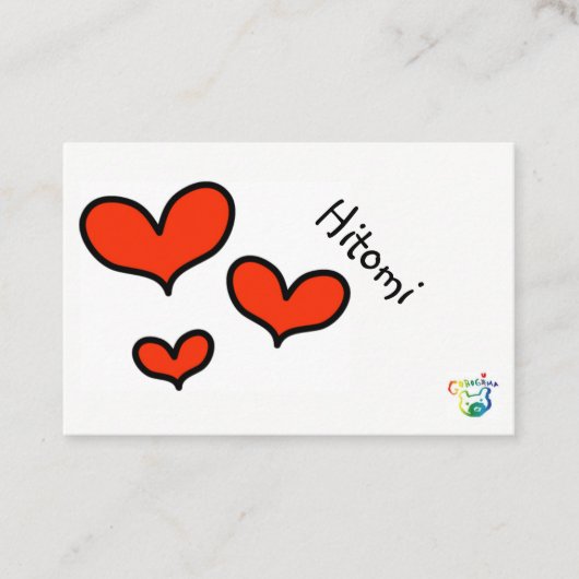 Carte De Visite hitomi (Devant)