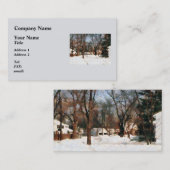 Carte De Visite Hiver dans ma rue (Devant / Derrière)