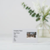 Carte De Visite Hiver dans ma rue (Debout devant)