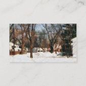 Carte De Visite Hiver dans ma rue (Dos)