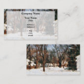 Carte De Visite Hiver dans ma rue (Devant / Derrière)