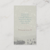 Carte De Visite Hiver Dreamflight (temps de Noël) (Dos)