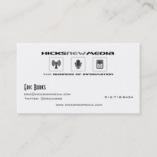 Carte De Visite HNM-Éric (Devant)