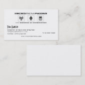 Carte De Visite HNM-Tom (Devant / Derrière)