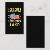 Carte De Visite Hobby de l'artisanat du Crochet Collecte de l'amou (Devant / Derrière)