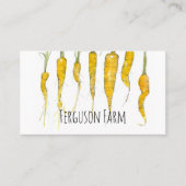 Carte De Visite Hobby Farm Carrots Vegetables Backyard (Devant)