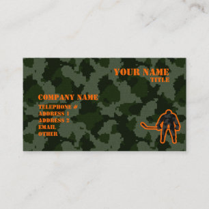 Carte De Visite Hockey Camo