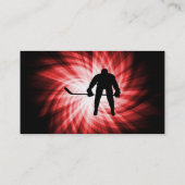 Carte De Visite Hockey rouge (Dos)