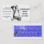 Carte De Visite "Hoity Toity de concierge " (Devant / Derrière)