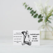 Carte De Visite "Hoity Toity de concierge " (Debout devant)