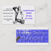 Carte De Visite "Hoity Toity de concierge " (Devant / Derrière)