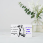 Carte De Visite "Hoity Toity de concierge " (Debout devant)