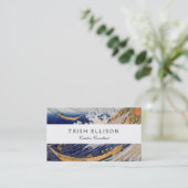 Carte De Visite Hokusai Ocean Waves Sea Boats (Debout devant)