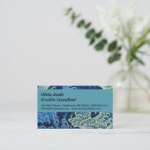 Carte De Visite Hokusai Vague féminine Océan Vintage (Debout devant)