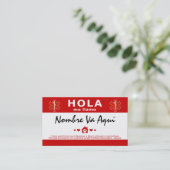 CARTE DE VISITE HOLA TENGO MASCOTAS EN CASA (Debout devant)