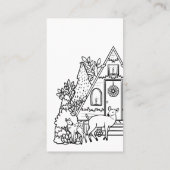 Carte De Visite Holiday Deer Home do-it-yourself Christmas Cadeau  (Dos)