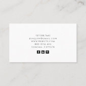 Carte De Visite Holistic Celestial Gold Black Elegant (Dos)