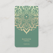 Carte De Visite Holistic Personal Trainer Elegant Blue Mandala (Devant)