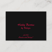 Carte De Visite Holly Berries ATC (Dos)