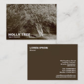 Carte De Visite Holly Tree - Sepia (Devant / Derrière)