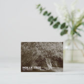 Carte De Visite Holly Tree - Sepia (Debout devant)